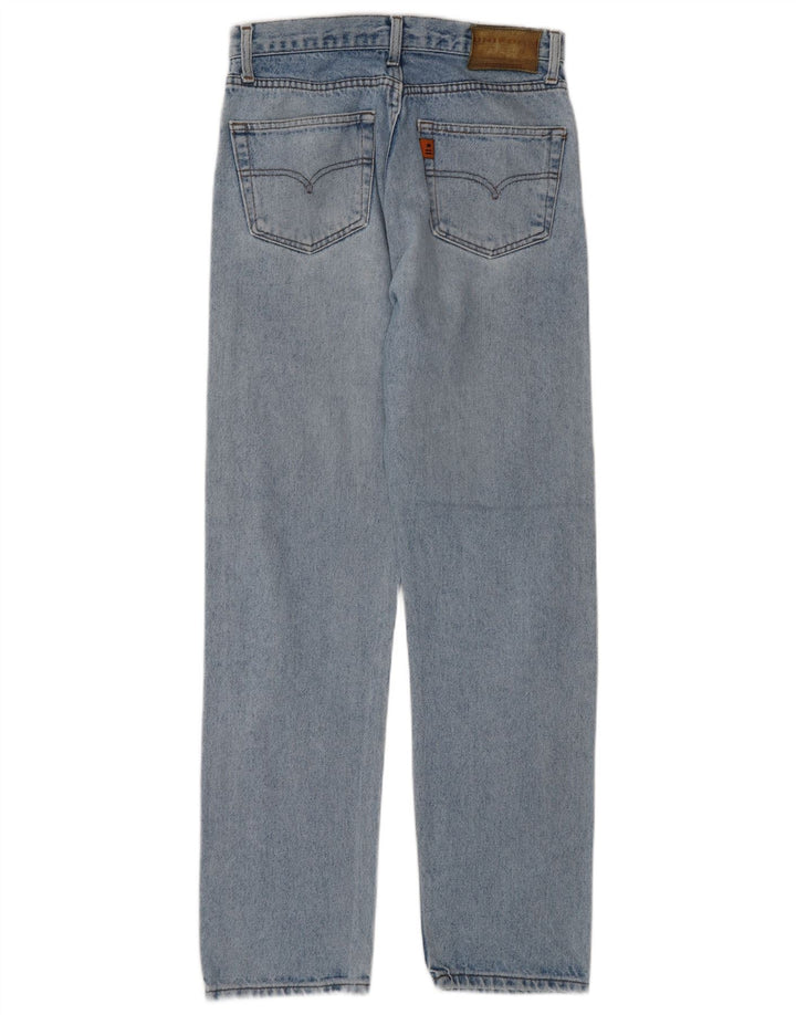 Uniform Herren Straight Jeans W31 L30 Blaue Baumwolle