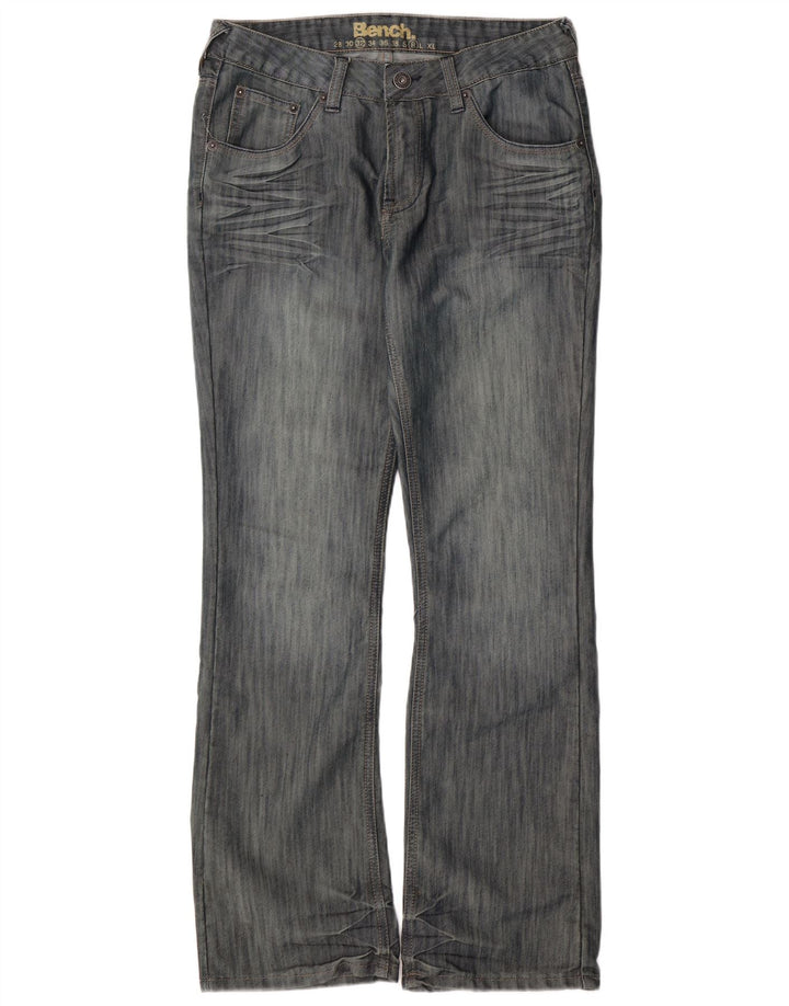 BENCH Herren-Bootcut-Jeans mit normaler Passform, W32, L31, blaue Baumwolle