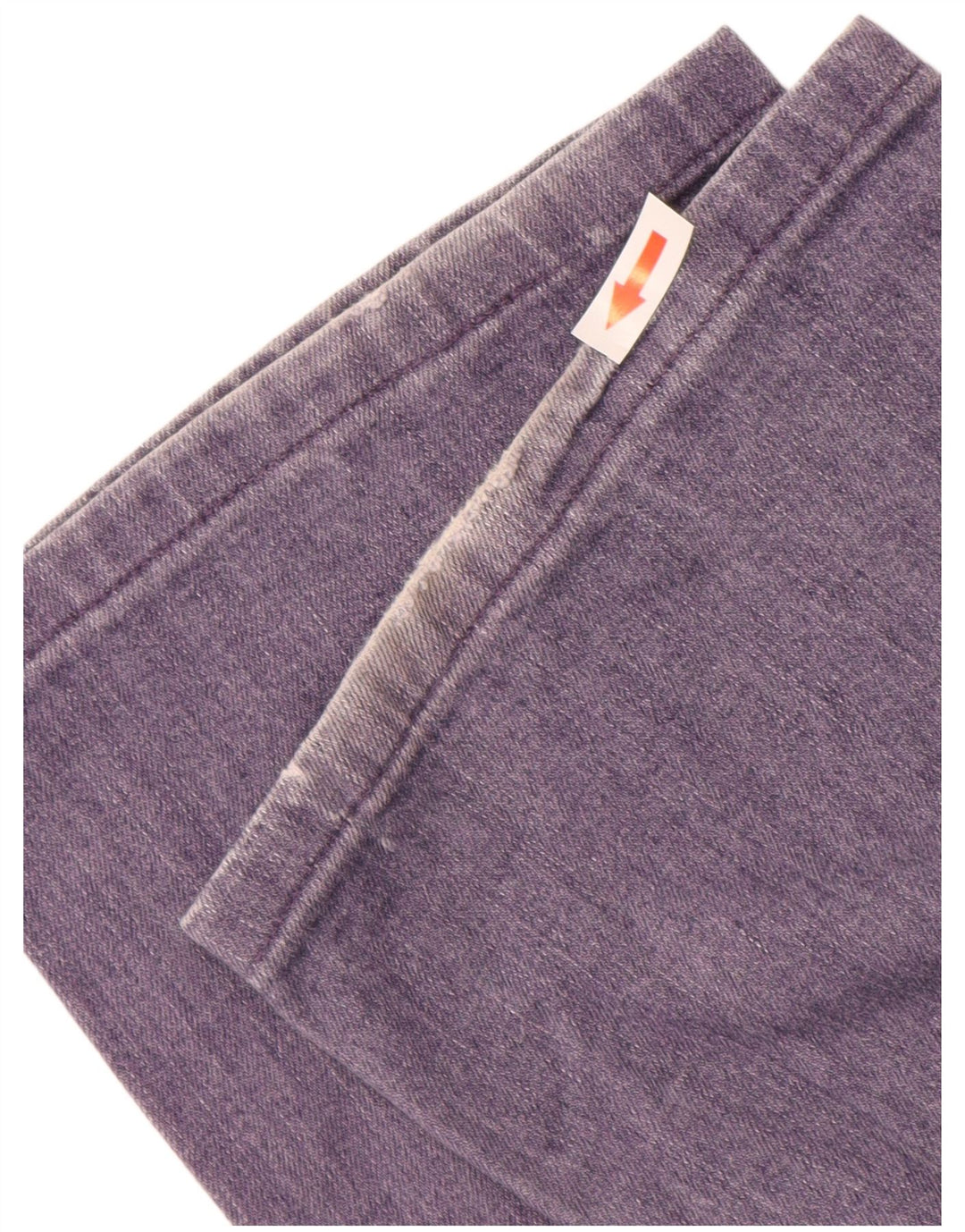 ARMANI Damen Straight Jeans W32 L29 Lila Baumwolle