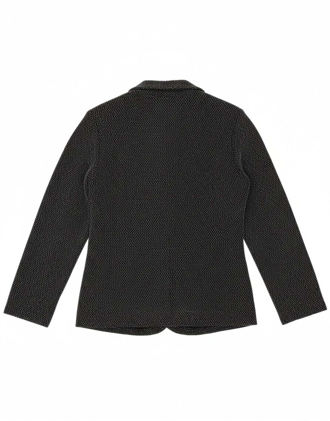 PACO BOUTIQUE Womens Knit Blazer Jacket UK 10 Small Black Nylon