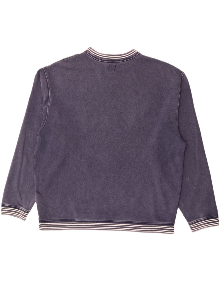 Gap Herren-Sweatshirt mit Grafik, groß, marineblau, gestreift, Baumwolle
