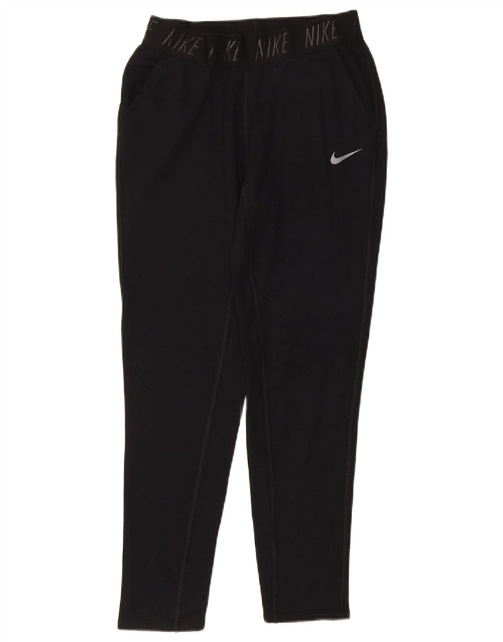 NIKE Damen Dri Fit Graphic Trainingshose UK 10 Small Schwarz