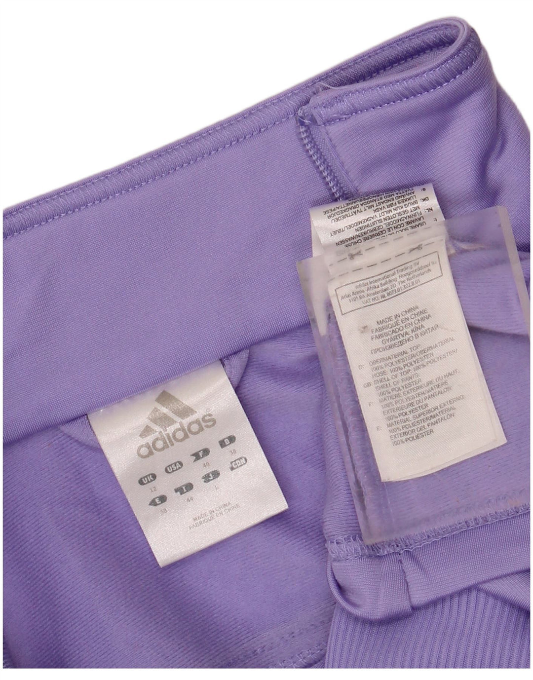 ADIDAS Damen-Trainingsanzugoberteil, UK-Größe 12, Mittelviolett, Polyester