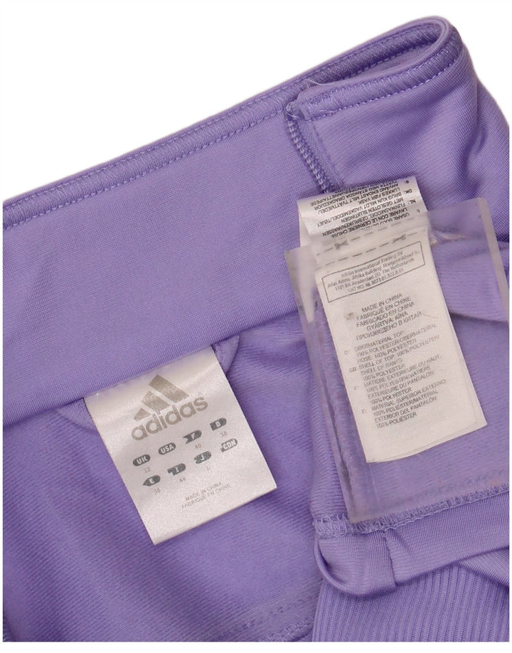 ADIDAS Damen-Trainingsanzugoberteil, UK-Größe 12, Mittelviolett, Polyester
