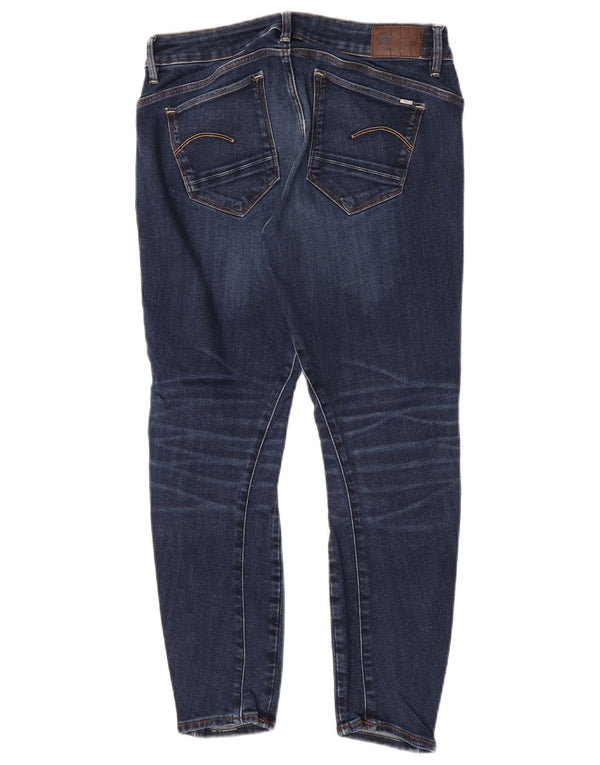 G Star Damen 3D Arc Crop Skinny Jeans W30 L26 Blaue Baumwolle