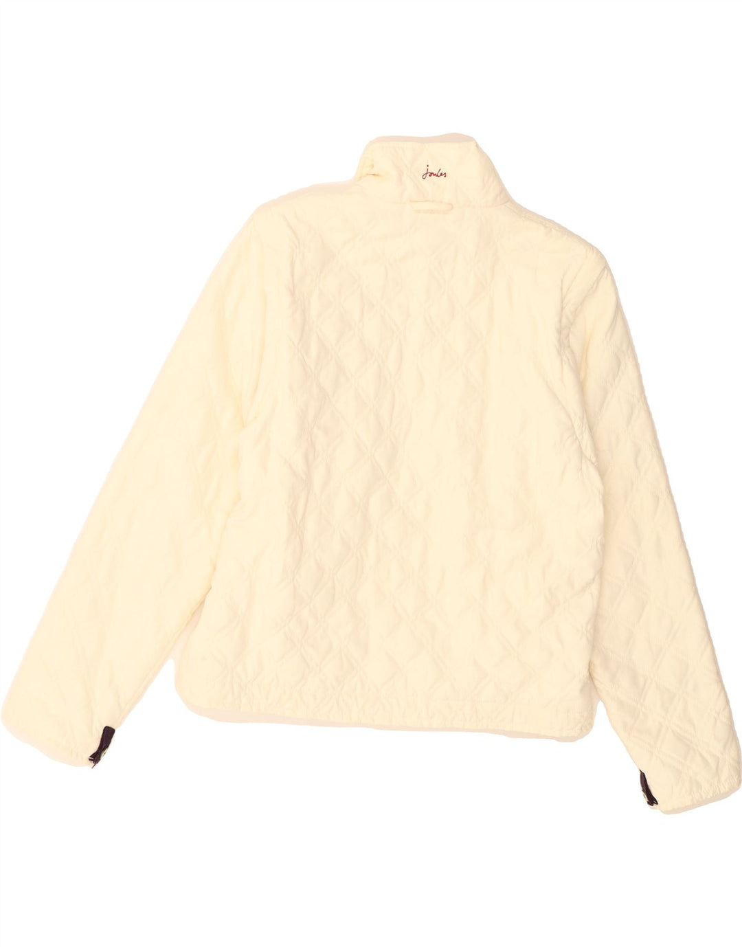 JOULES Womens Quilted Jacket UK 12 Medium Beige Polyester Vintage Joules and Second-Hand Joules from Messina Hembry 