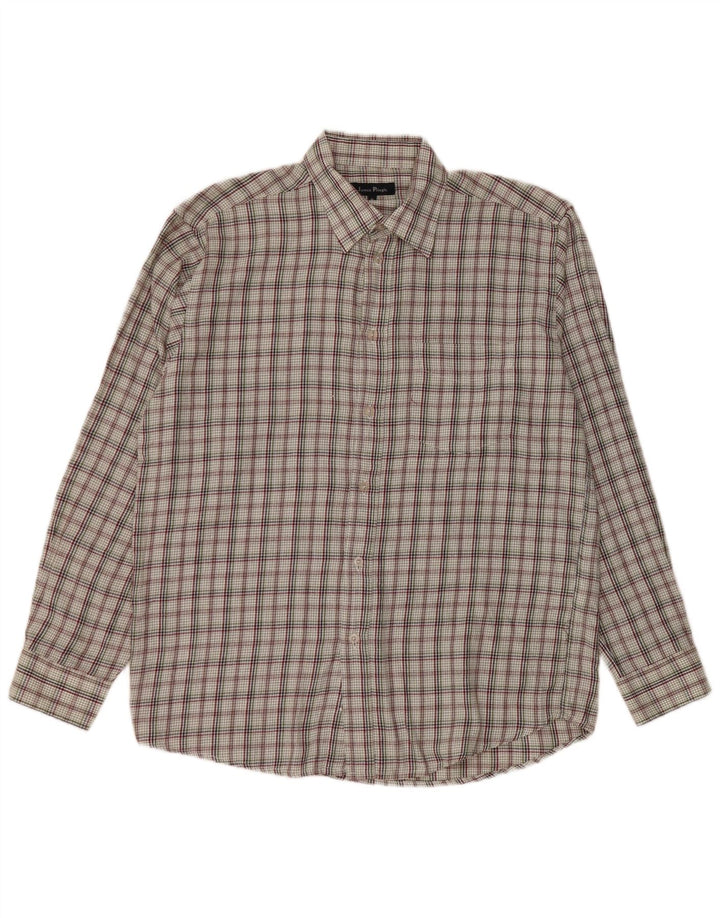 JAMES PRINGLE Herrenhemd, mittelgroß, mehrfarbig, kariert, Polyester