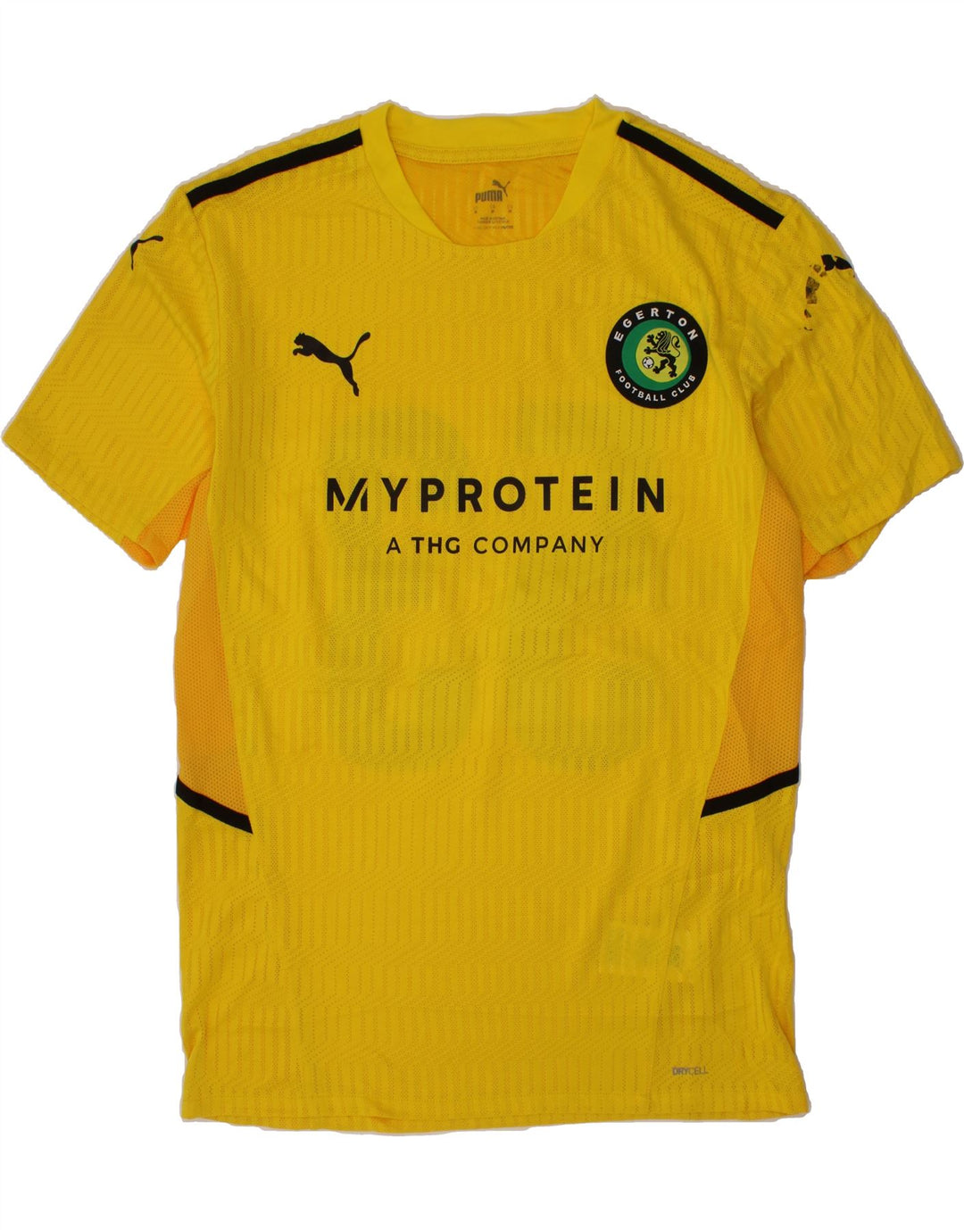 PUMA Mens Graphic T-Shirt Top Medium Yellow Polyester Vintage Puma and Second-Hand Puma from Messina Hembry 
