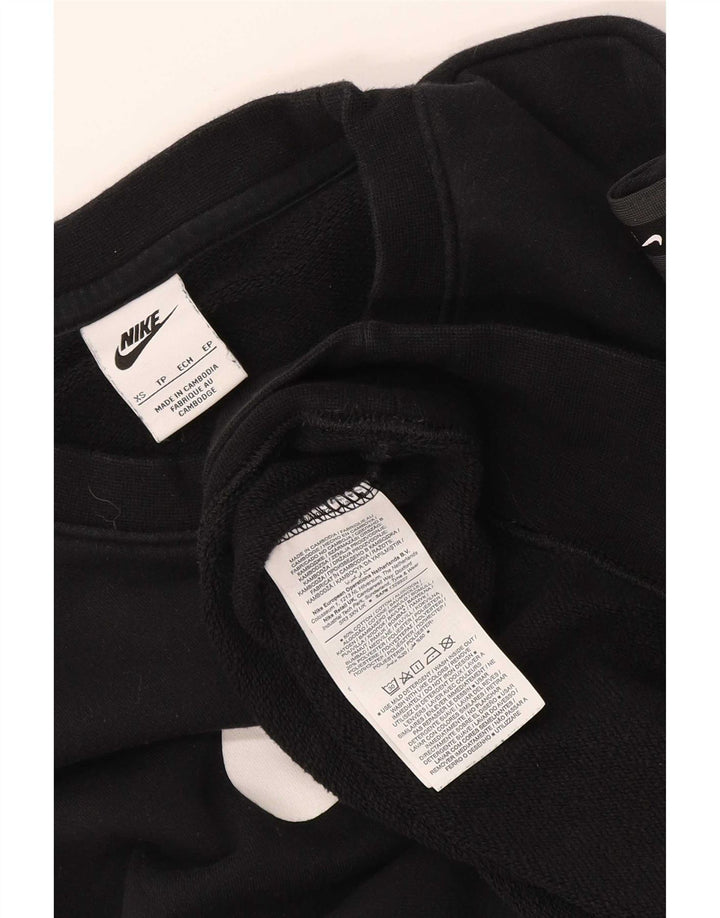 Nike Herren-Sweatshirt mit Grafik, XS, schwarze Baumwolle