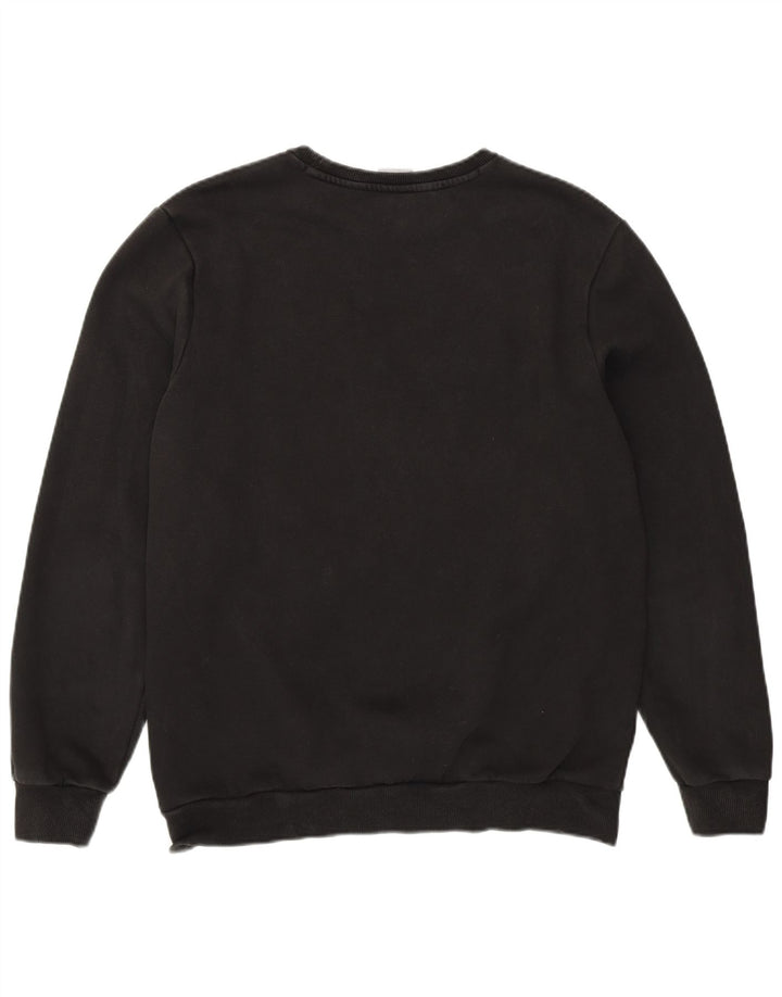PUMA Mens Graphic Sweatshirt Jumper Medium Black Cotton Vintage Puma and Second-Hand Puma from Messina Hembry 