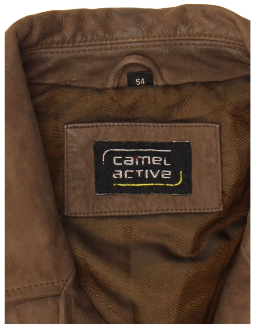 Camel Active Herren Ledermantel EU 54 XL Braunes Leder