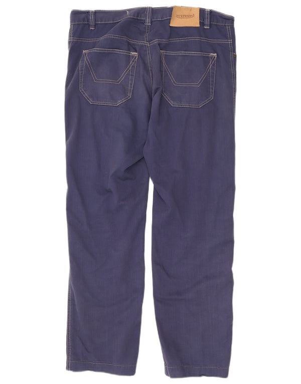 Jeckerson Herren Straight Jeans IT 50 Large W34 L28 Marineblau Baumwolle