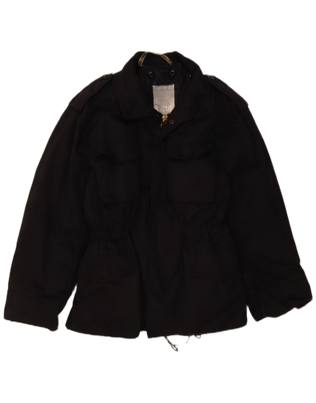 Vintage Herren Militärjacke UK 36 Small Schwarz