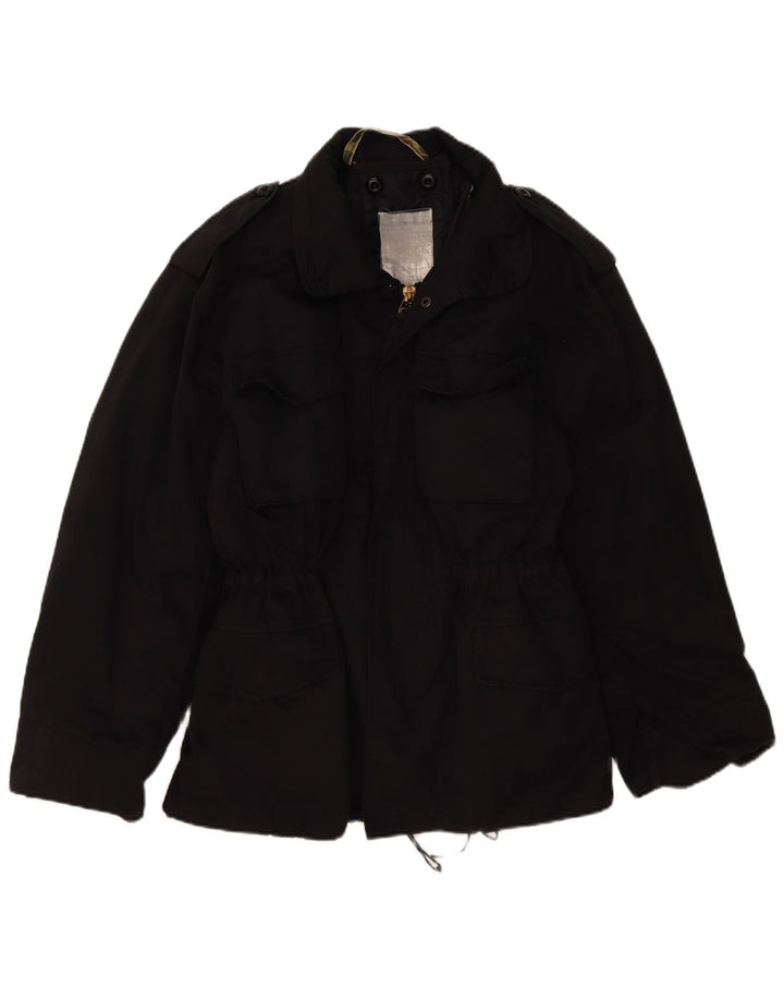 Vintage Herren Militärjacke UK 36 Small Schwarz