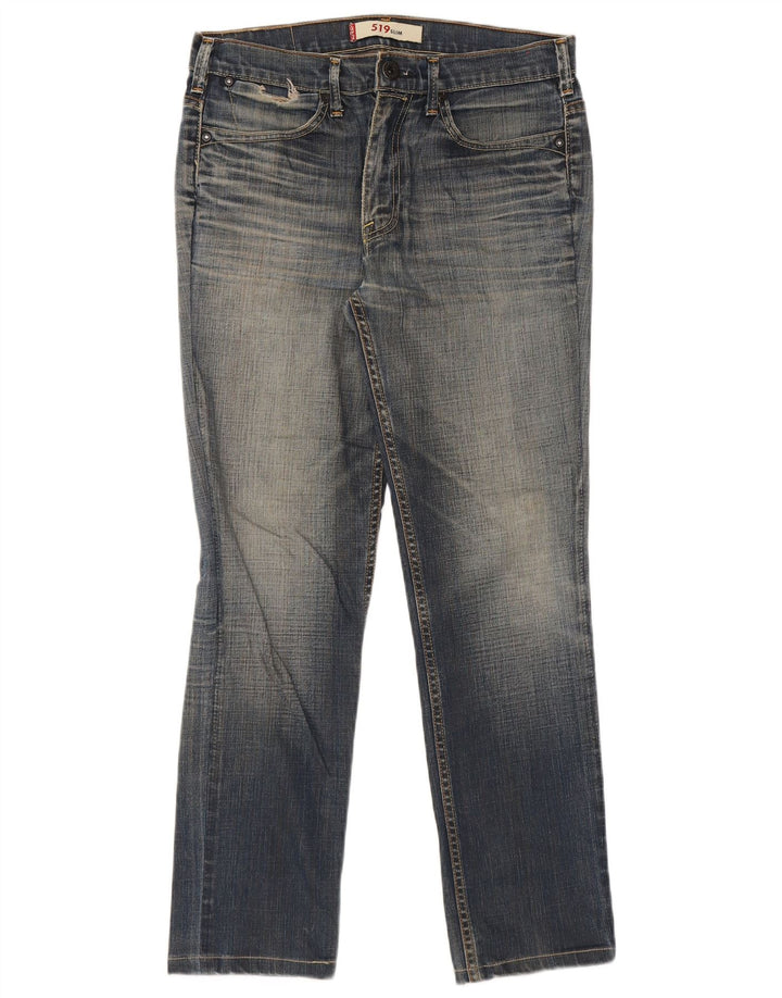Levi's Herren 519 Slim Jeans W34 L30 Blau