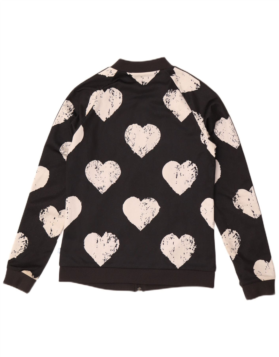 Adidas Damen Graphic Trainingsanzug Top Jacke IT 42 Medium Black Heart
