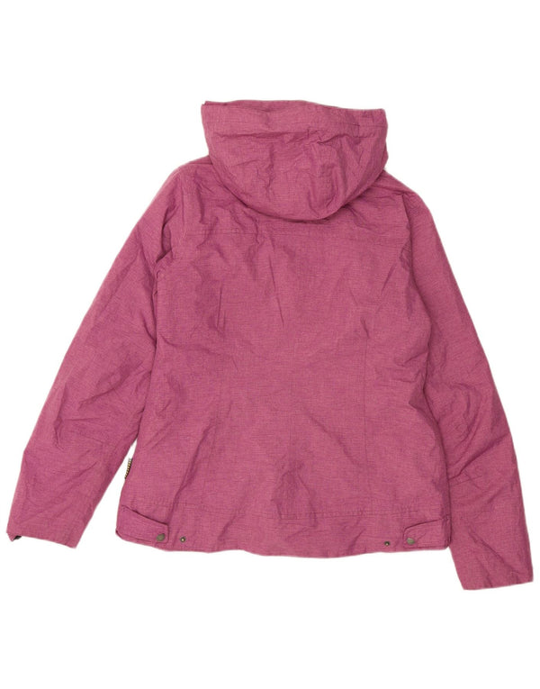 Jack Wolfskin Damen Windjacke mit Kapuze, UK 12/14, Mittelrosa