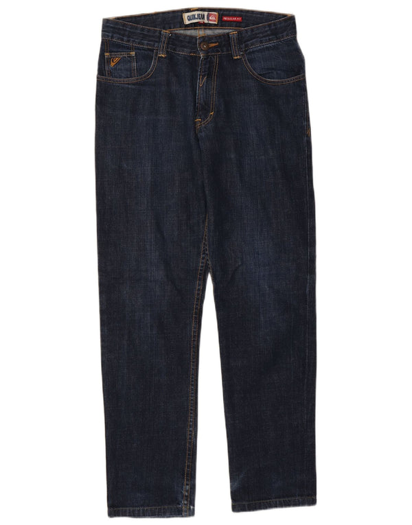 Quiksilver Tapered-Jeans für Jungen, 15–16 Jahre, W32 L29, marineblaue Baumwolle