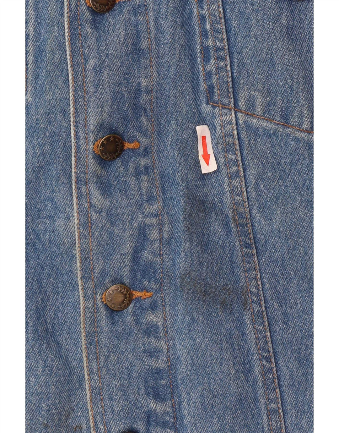 Marcel Clair Herren-Jeansweste, UK 40, große blaue Baumwolle