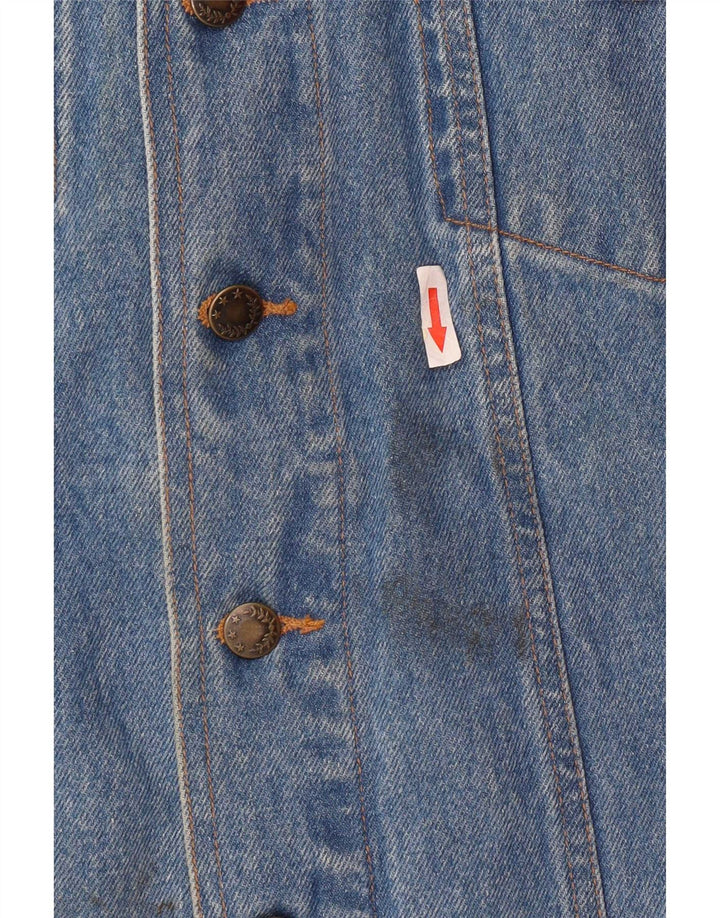 Marcel Clair Herren-Jeansweste, UK 40, große blaue Baumwolle