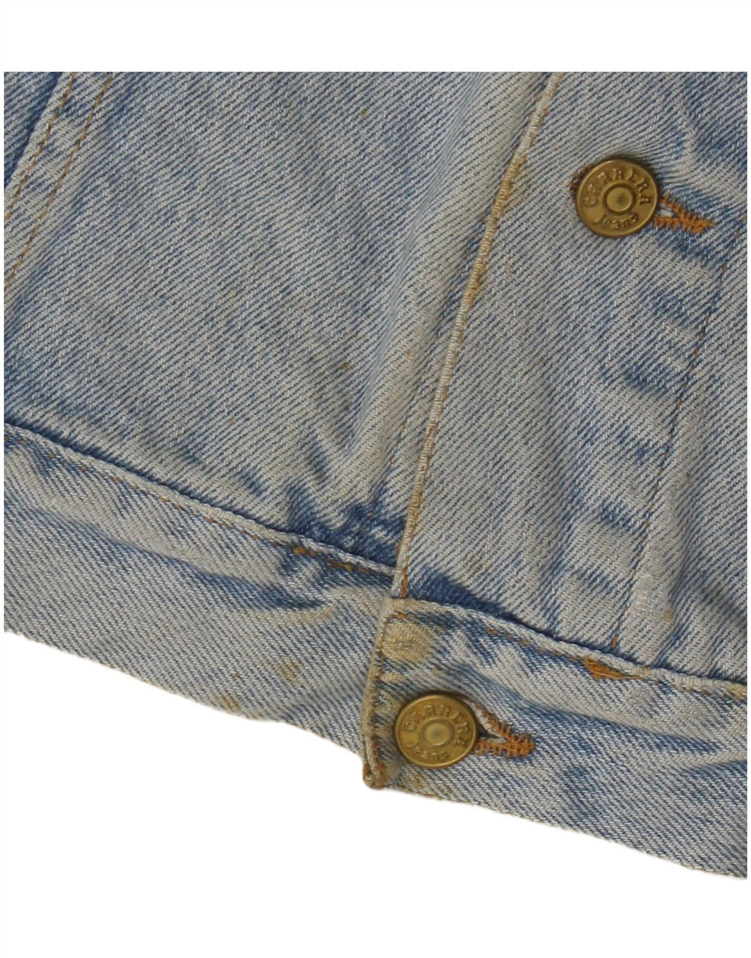 Carrera Herren Jeansweste UK 14 mittelblaue Baumwolle