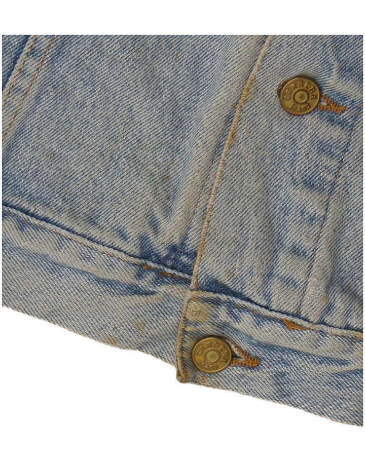 Carrera Herren Jeansweste UK 14 mittelblaue Baumwolle