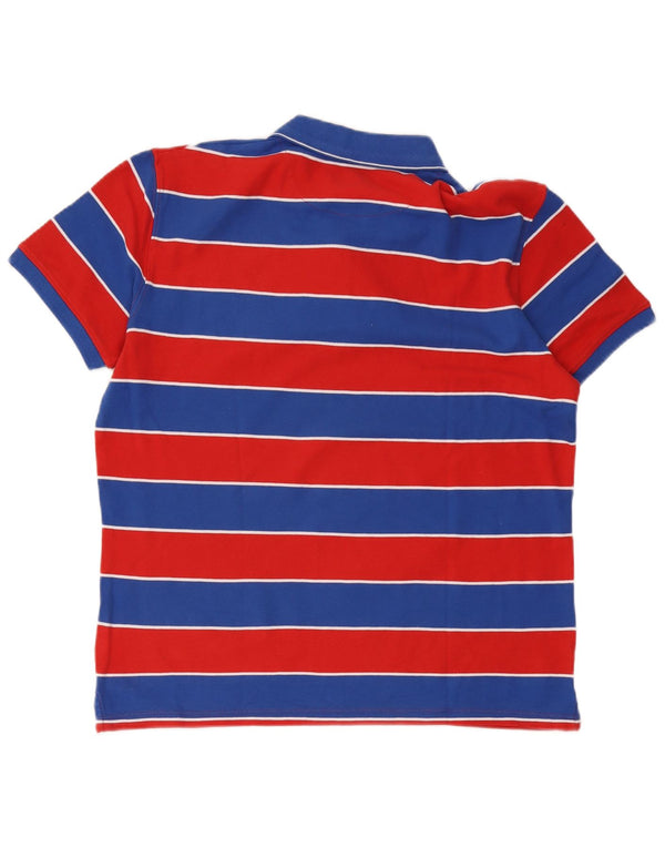 Wrangler Herren-Poloshirt, groß, rot gestreift, Baumwolle