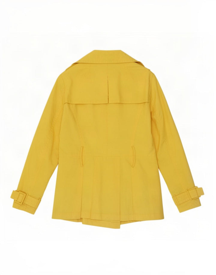 Zara Damen Trenchcoat UK 10 Small Gelb Polyester