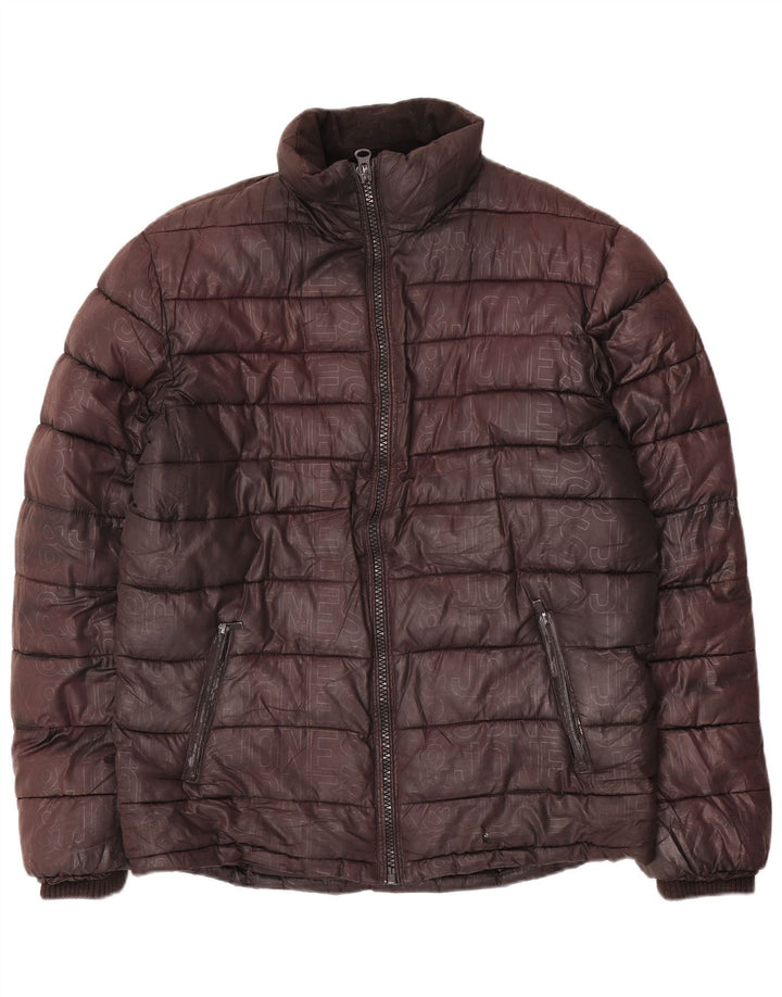 Jack & Jones Herren Wattierte Jacke UK 40 Large Braun