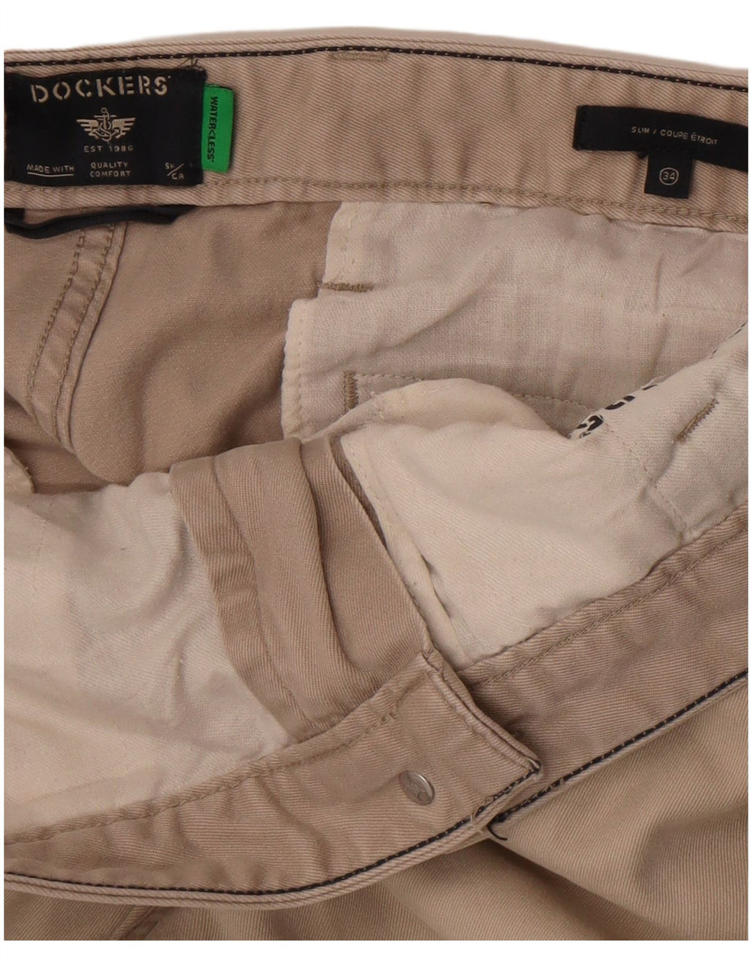 Dockers Slim Chino-Hose für Herren, W34, L29, Beige