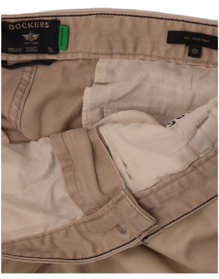 Dockers Slim Chino-Hose für Herren, W34, L29, Beige