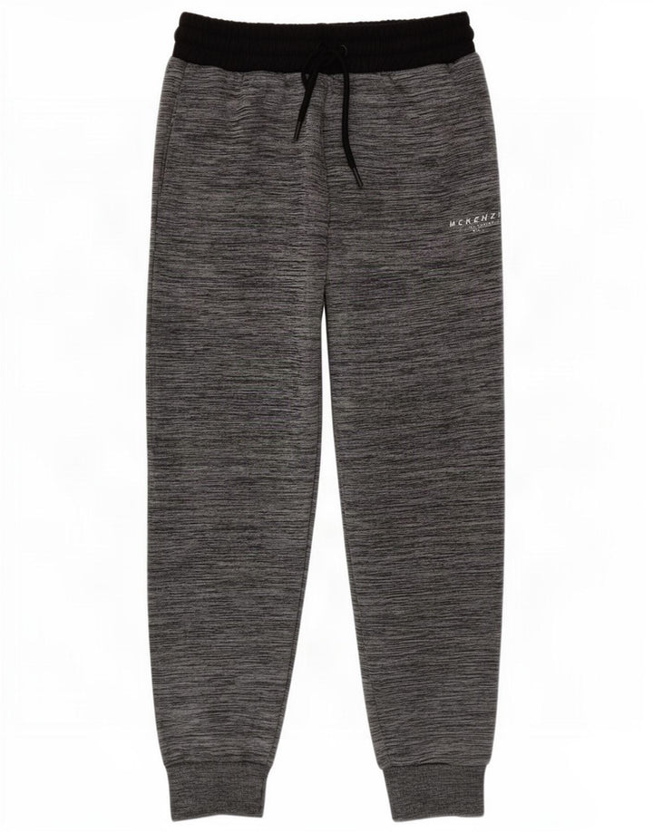 Mckenzie Herren-Trainingshose, Jogginghose, Mittelgrau geflecktes Polyester