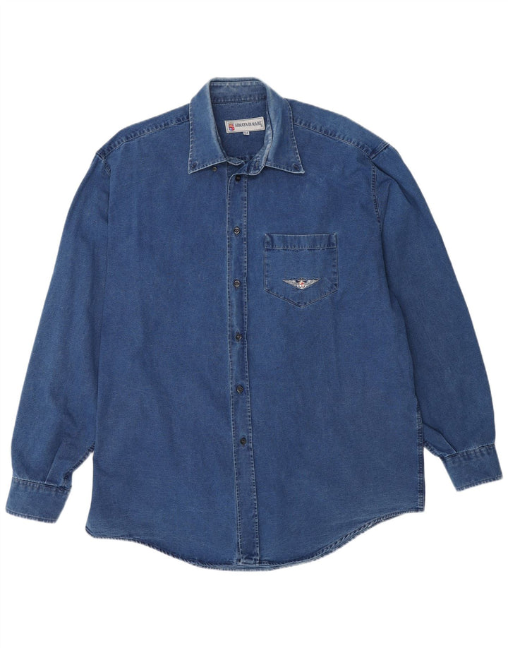 Armata Di Mare Herren Jeanshemd IT 54 XL Blau