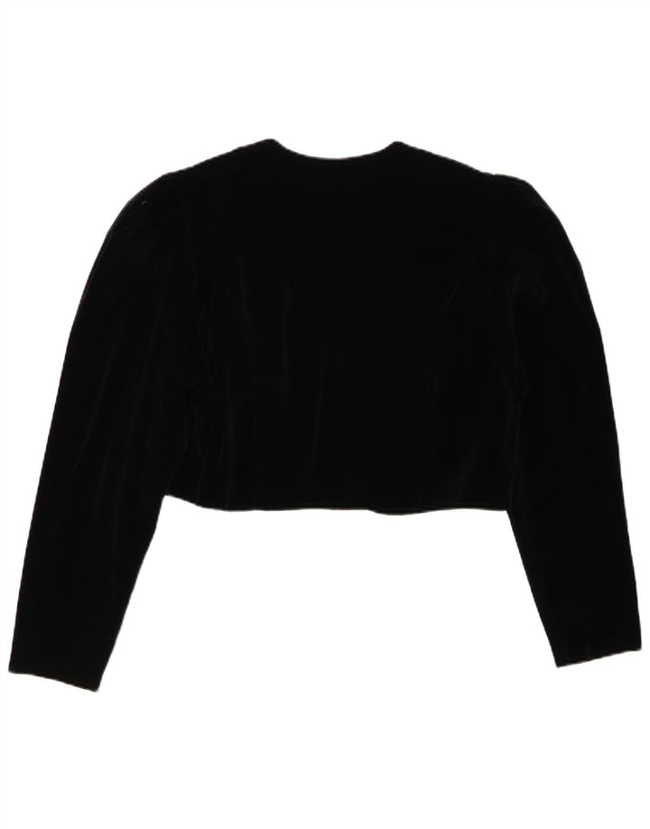 CHOU CHOU Damen Bolero Top UK 14 Large Schwarz