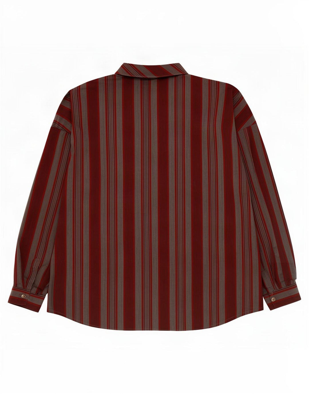 Vintage Damen Übergroßes Pullovershirt EU 40 Medium Burgund gestreift