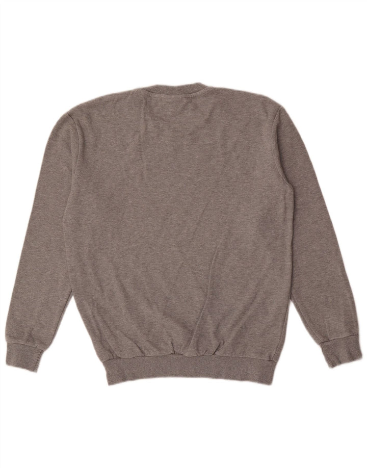 Zara Herren-Pullover mit Rundhalsausschnitt, Mittelgrau meliert