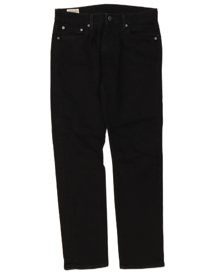 Levi's Herren 502 Tapered Jeans W30 L29 schwarze Baumwolle