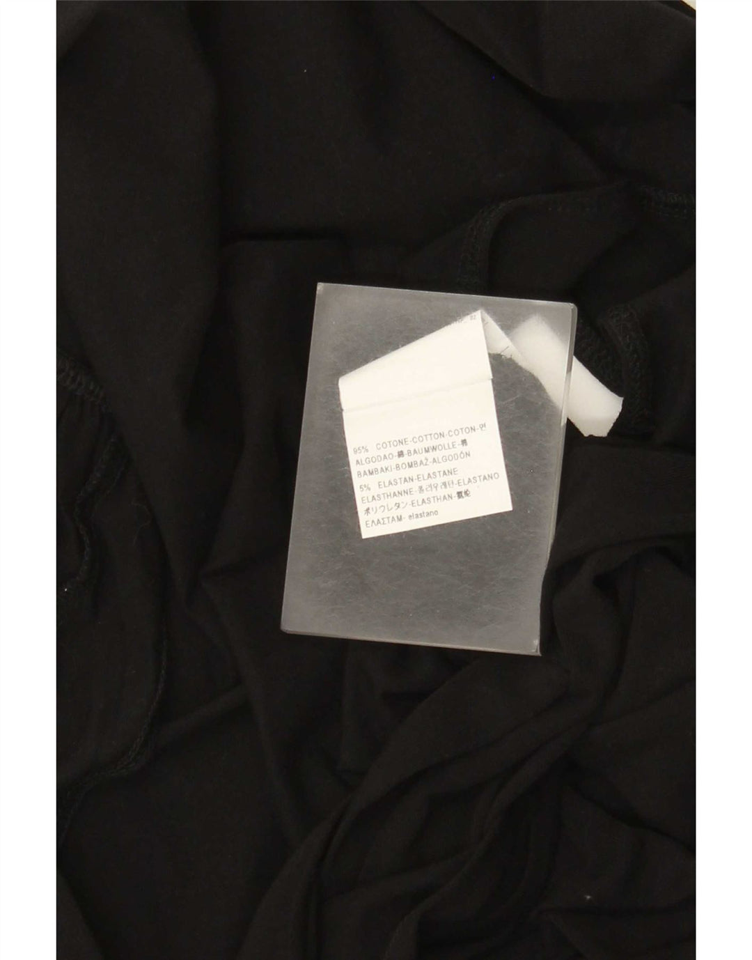 Benetton Damen-Body, ärmellos, UK-Größe 12, mittelschwarz, Baumwolle