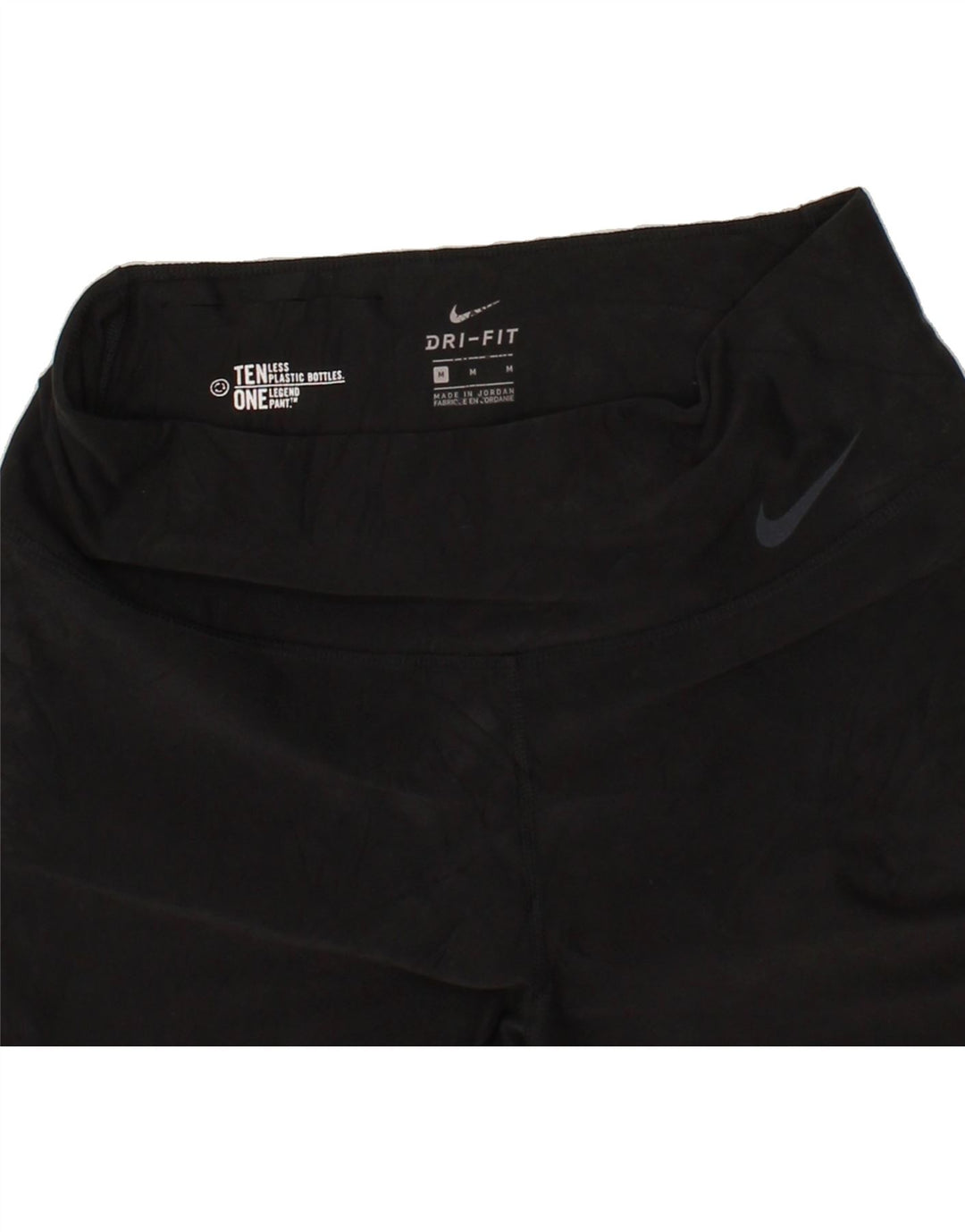 NIKE Womens Leggings UK 12 Medium Black Polyester Vintage Nike and Second-Hand Nike from Messina Hembry 
