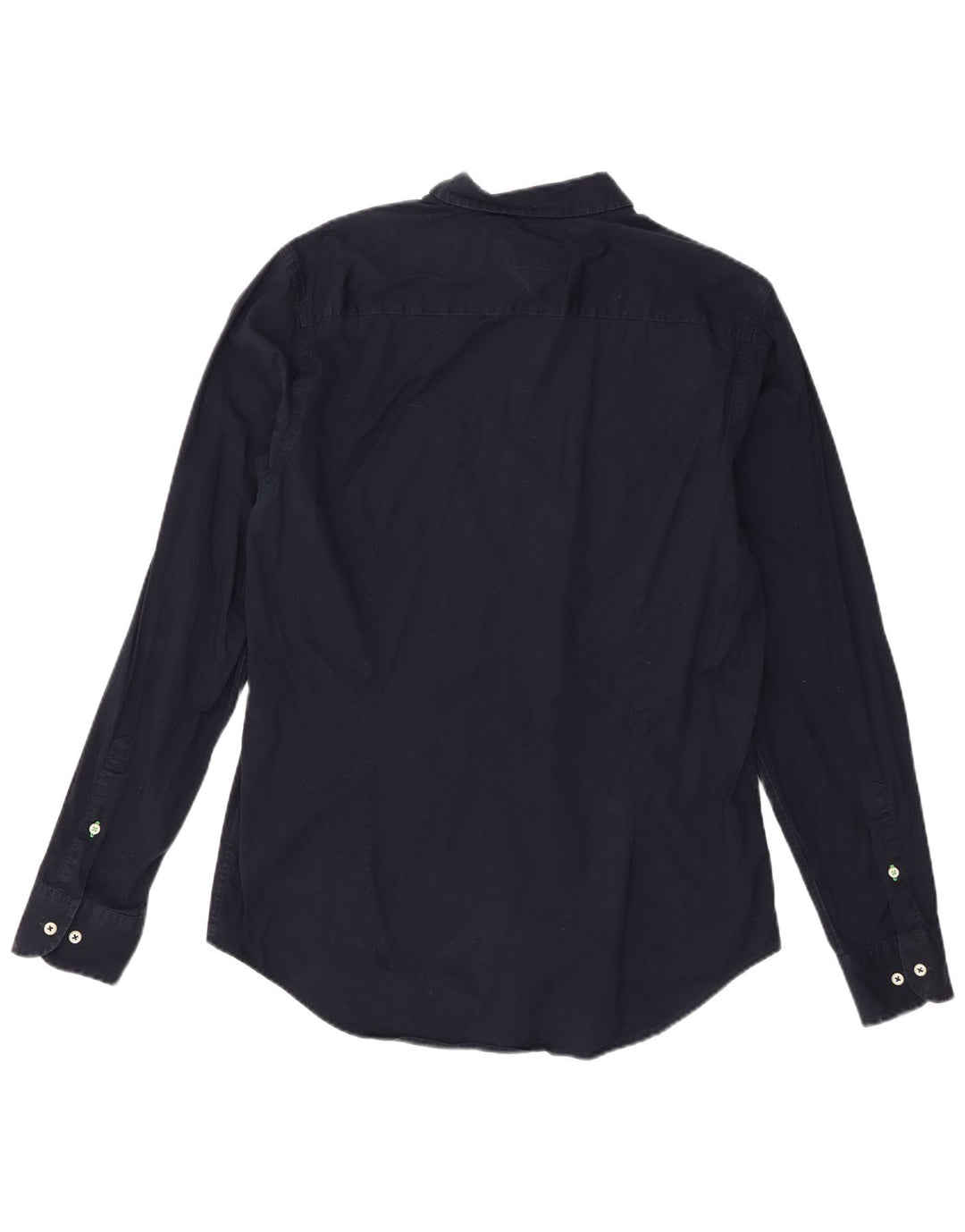 Tommy Hilfiger Herrenhemd XL Marineblau Baumwolle