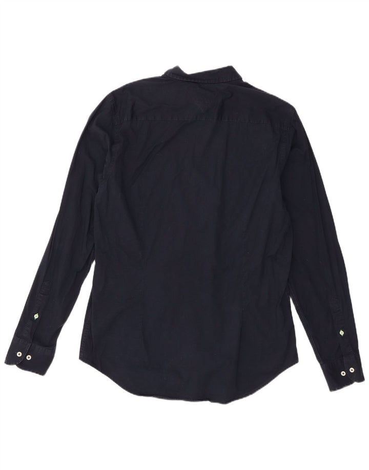 Tommy Hilfiger Herrenhemd XL Marineblau Baumwolle