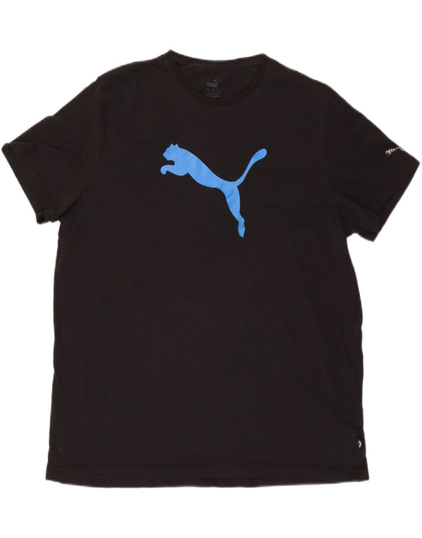 Puma Herren Grafik T-Shirt Top 3XL Schwarz Baumwolle