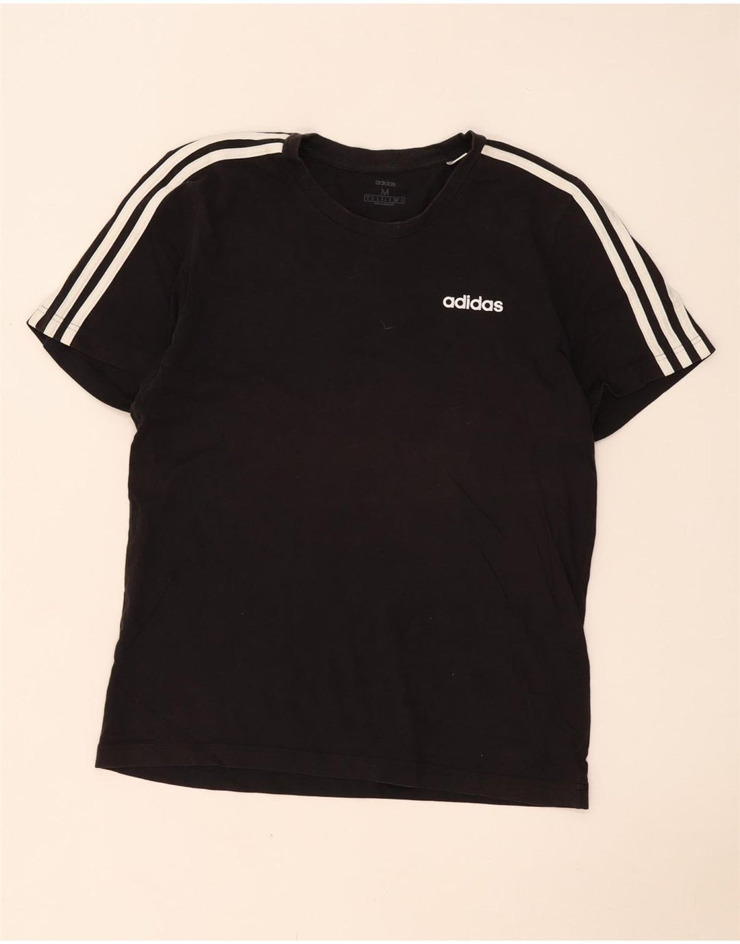 Adidas Herren T-Shirt Top Medium Schwarz Baumwolle