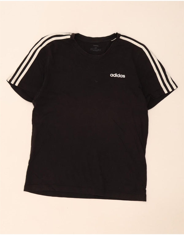 Adidas Herren T-Shirt Top Medium Schwarz Baumwolle