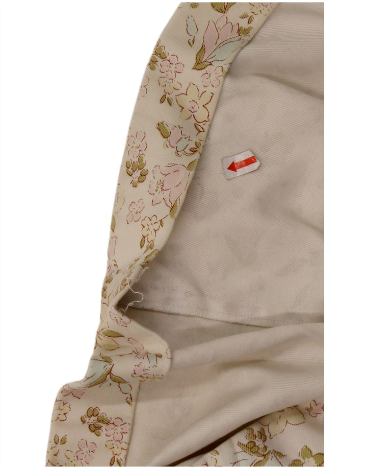 CACHAREL Damen Minirock W30 Medium Off White Floral Cotton