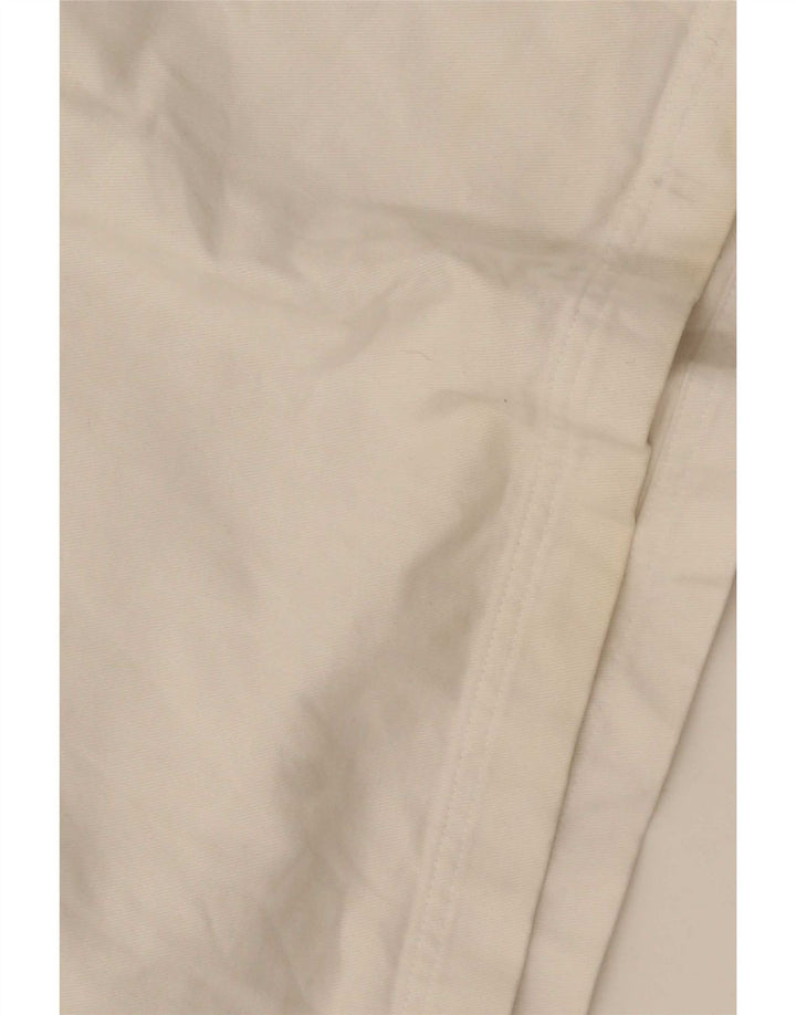 Crew Clothing Herren-Pullover-Hemd, groß, weiß gestreift, Baumwolle