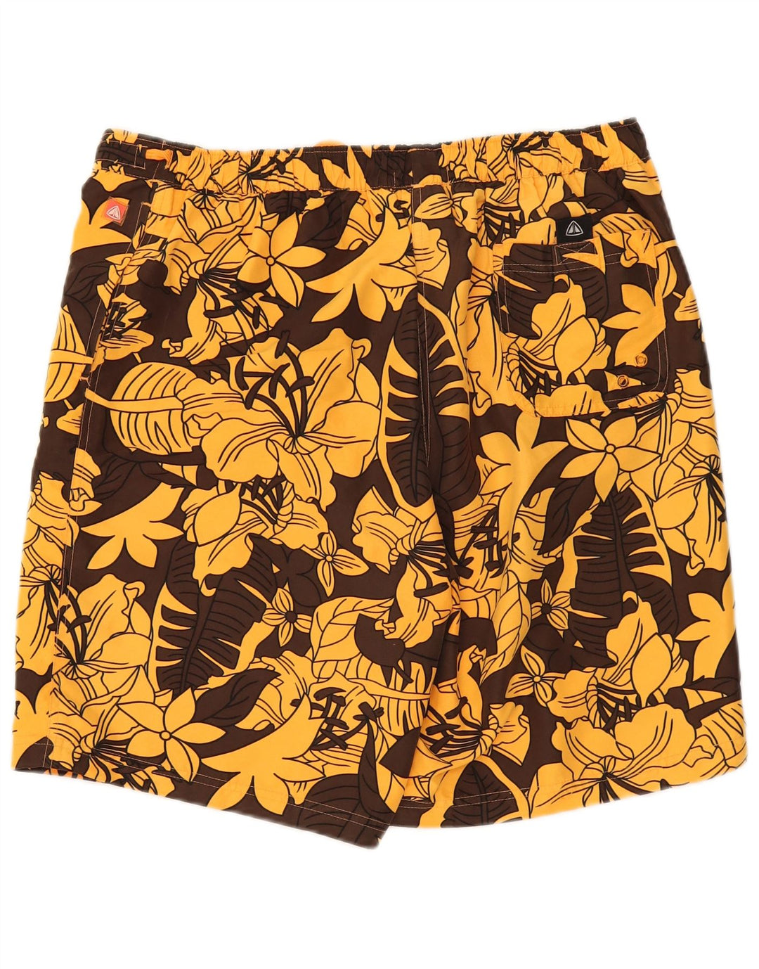 Firefly Herren-Badeshorts, groß, braun, geblümt, Polyester