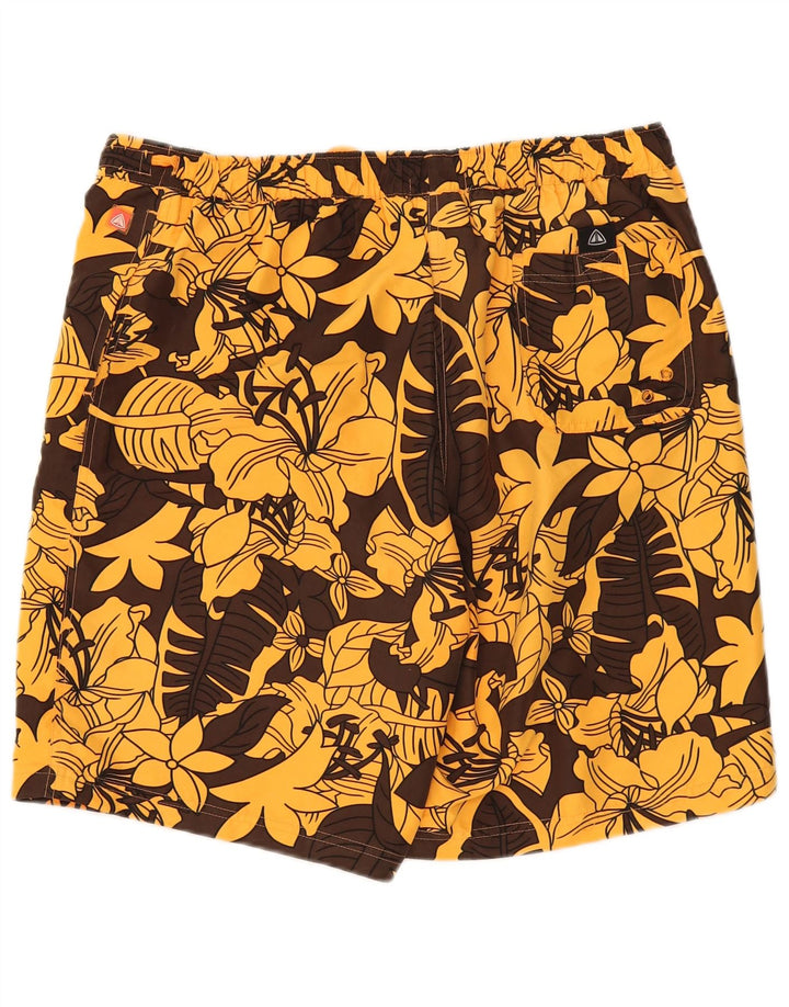 Firefly Herren-Badeshorts, groß, braun, geblümt, Polyester