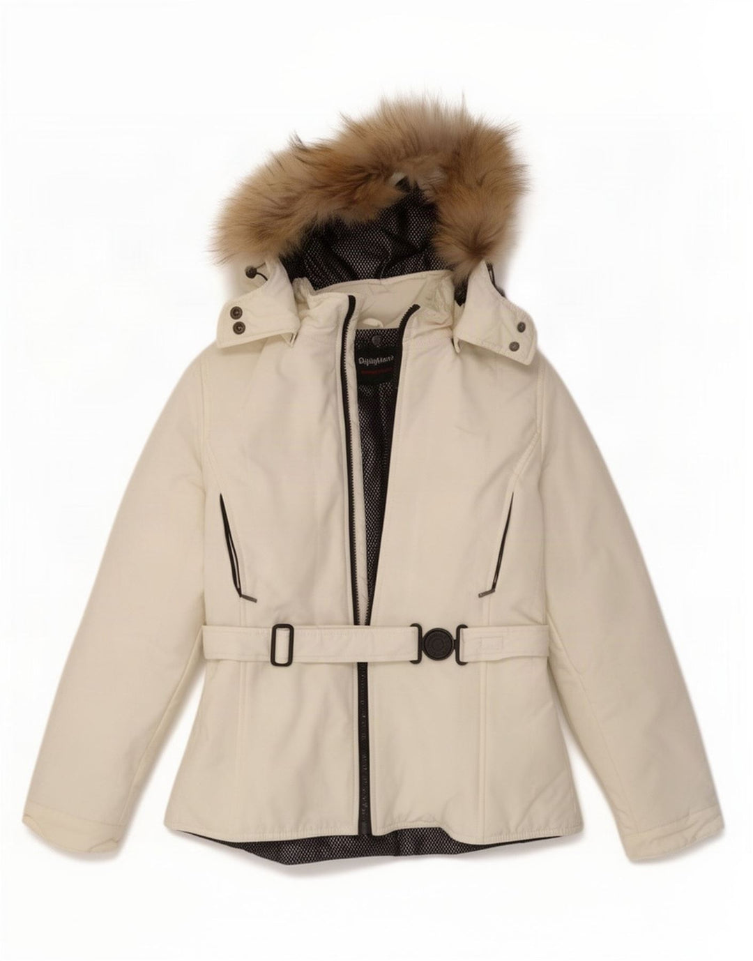 Refrigiwear Damen-Regenjacke mit Kapuze, UK 10, Größe S, Weiß
