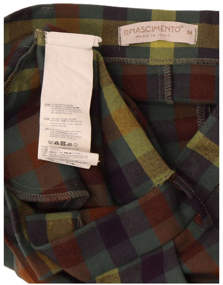 Rinascimento Womens Plissee Minirock Medium W30 Mehrfarbig Gingham